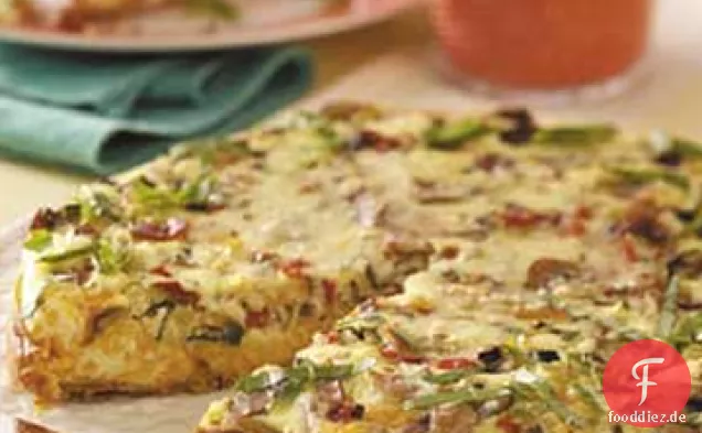 Cheddar-Veggie Vorspeise Torte Rezept