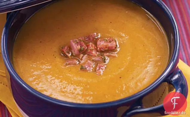 Schinken-Butternut-Kürbissuppe