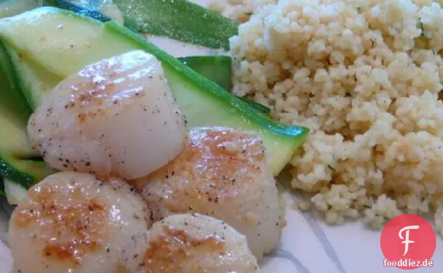 Jakobsmuscheln, Scampi-Stil