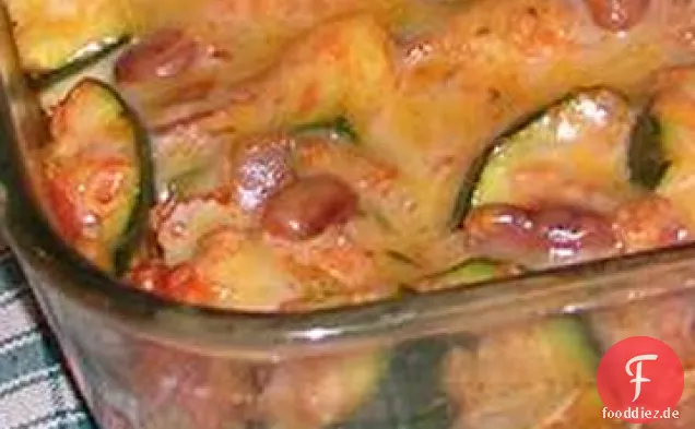 Würziger mexikanischer Zucchini-Auflauf