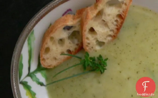 Creme von Zucchini und Anis-Suppe