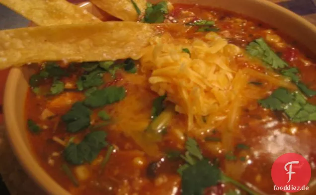 Hühner-Tortilla-Suppe mit 