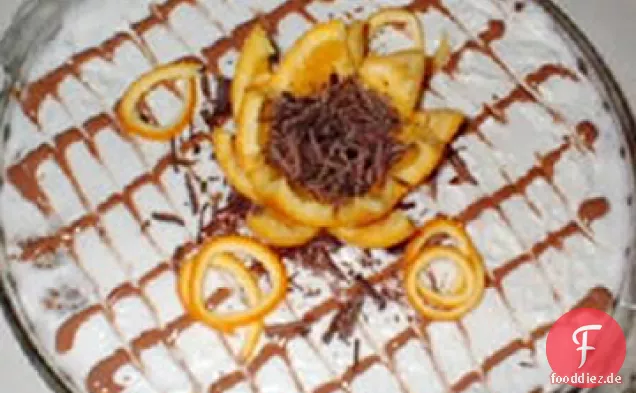 Orange-Schokolade Twist Käsekuchen