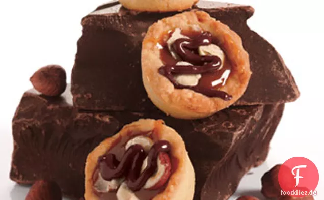 Karamell-Haselnuss-Mini-Törtchen