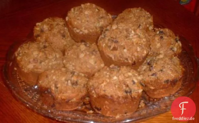Süße und nussige Rosinenkleie Muffins