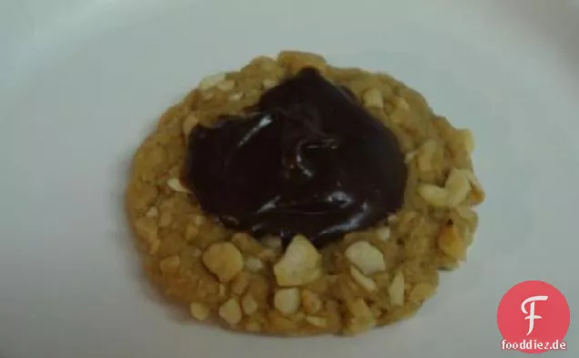 Erdnussbutter Daumenabdruck Kekse