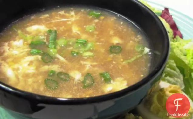 Hühnchen- und Maissuppe