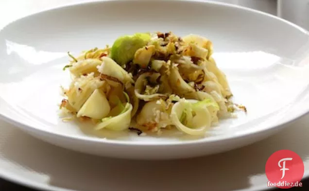 Orecchiette Pasta mit knackig gerösteten Rosenkohl