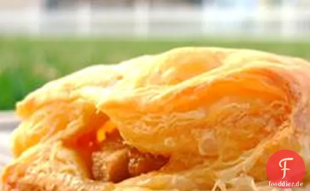 Birnen-und Blauschimmelkäse Blätterteig-Dreiecke