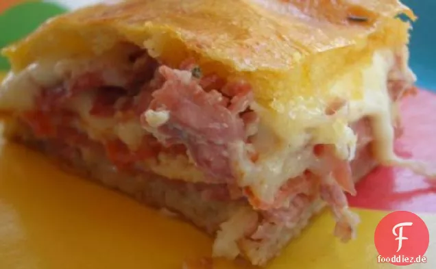 Italienische Antipasto-Quadrate