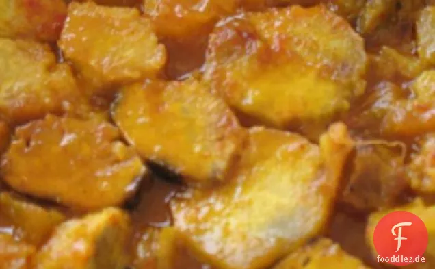 Würzig geröstete Süßkartoffeln mit Orange & Honig