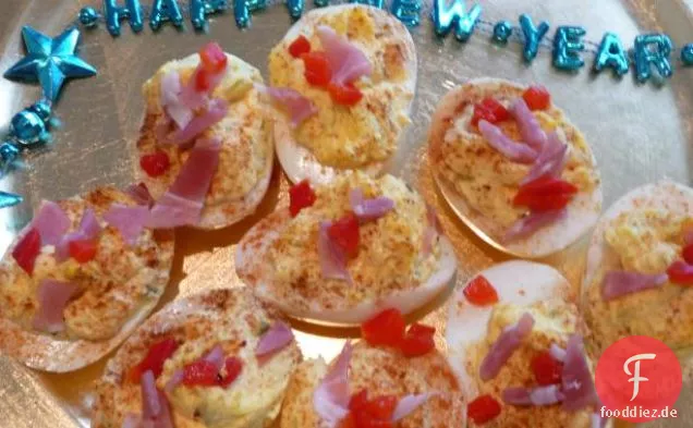 Pimento & Prosciutto Eier (Sehr edel & Easy Appy)
