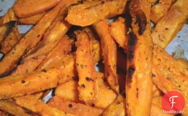Ofen gebratene Süßkartoffeln