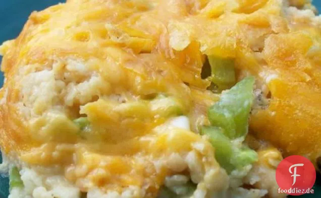 Köstlicher grüner Pfeffer-Auflauf