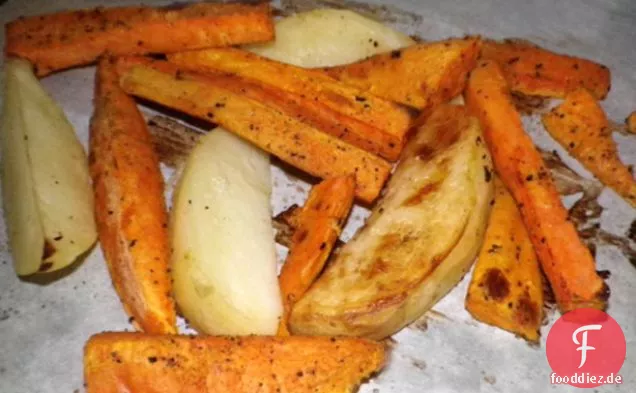 Kreuzkümmel gewürzte Ofen Frites
