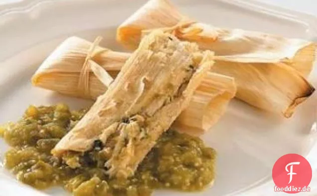 Grüne Chile Huhn Tamales