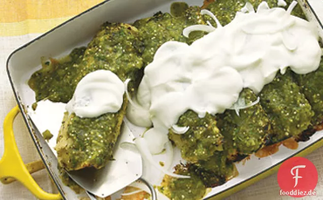 Huhn Enchiladas Verdes