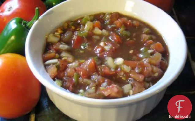 Salsa, um den Teufel zu wagen.