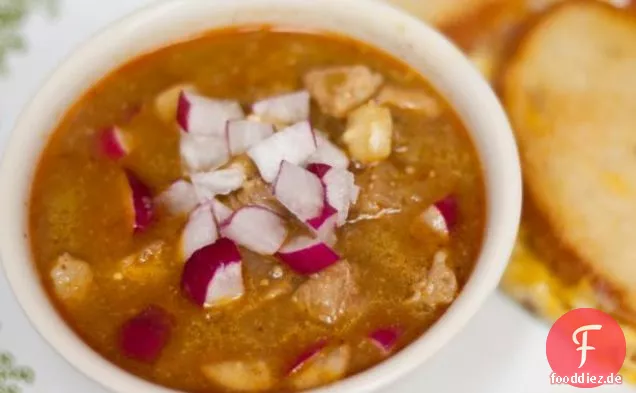 Grüne Chile Schweinefleisch Posole