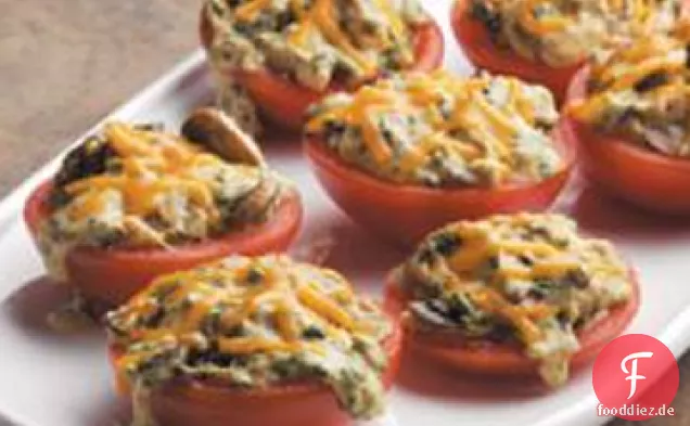 Pilz-gefüllte Tomaten