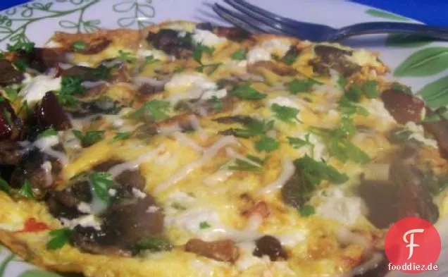 Griechisches Salat-Omelett