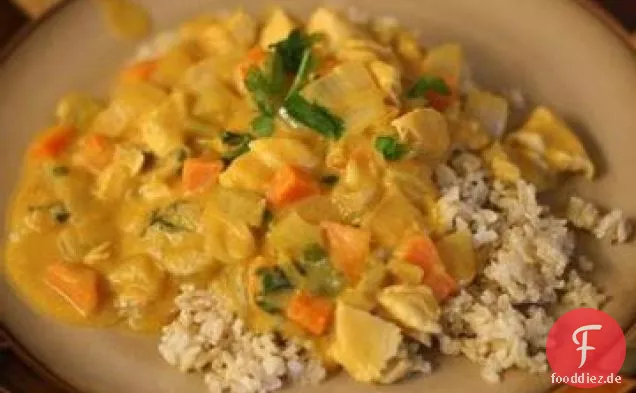 Hühnereintopf mit Kokosmilch