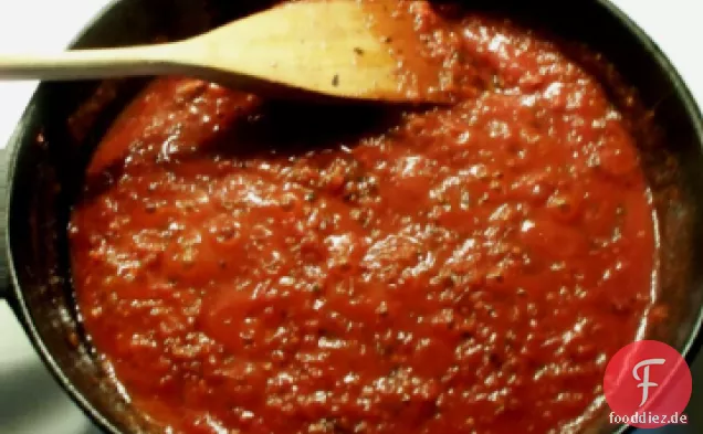 Langsam gekochte Spaghetti-Sauce
