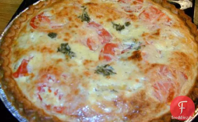 Tomaten, Basilikum, Joghurt Torte