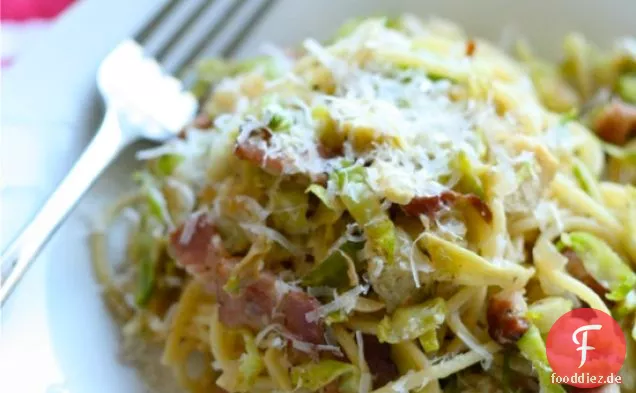 Spaghetti Mit Speck, Rosenkohl Und Artischocken