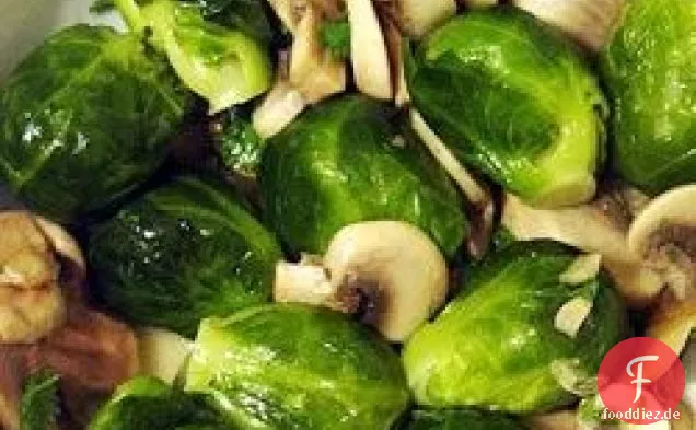 Rosenkohl mit Pilzen