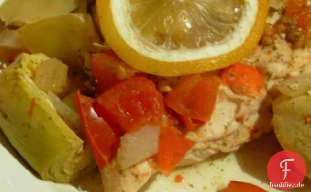 Huhn mit Artischocken und Zitrone