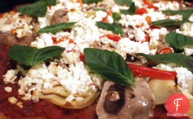 Tomaten-Artischocken-Pizza
