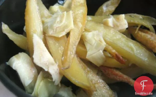 Geröstete Zitronenkartoffeln mit Artischocken