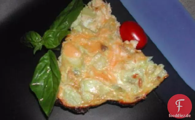 Artischocke und geräucherter Gouda krustenlose Quiche