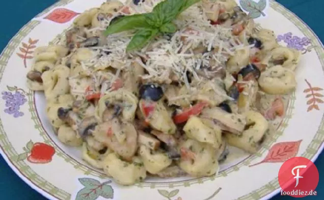 Pesto-Alfredo Käse Tortellini W / Gegrilltes Huhn