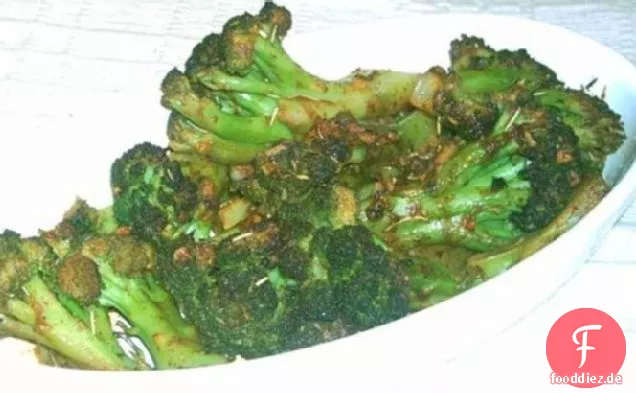 Chili-Knoblauch gerösteter Brokkoli