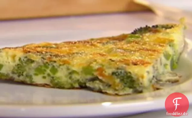 Brokkoli und Cheddar Frittata