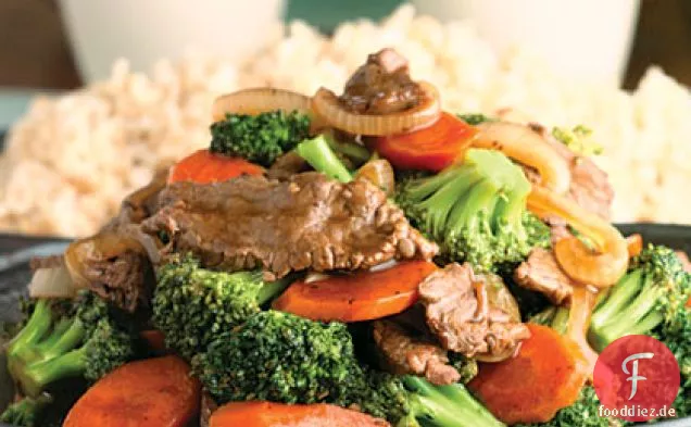 Rindfleisch Und Brokkoli Rühren-Braten