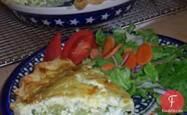 Brokkoli und Provolone-Quiche