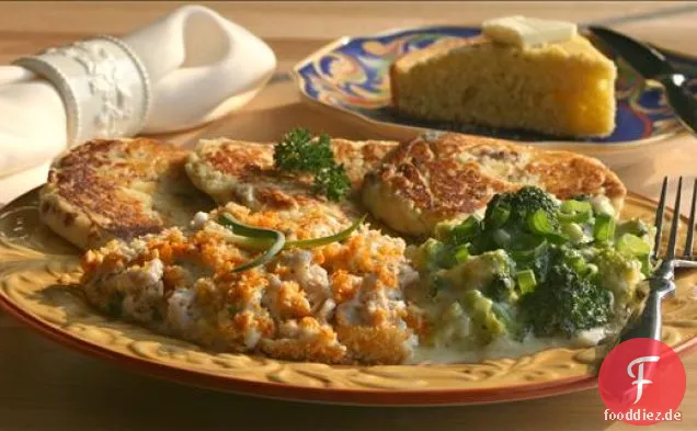 Cheesy Brokkoli Speck Huhn Kasserolle