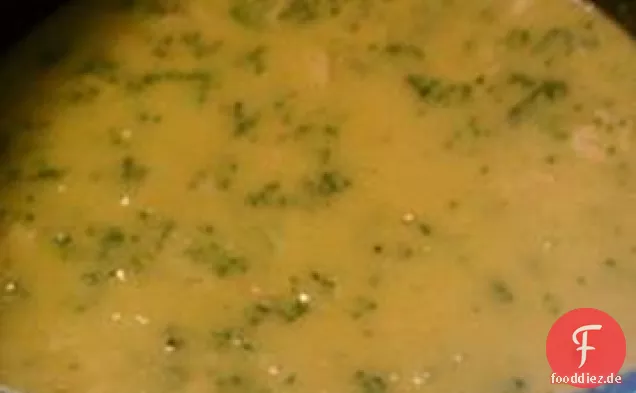 Käse, Brokkoli und Hühnersuppe