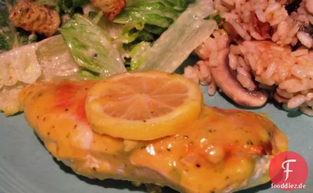 Caesar Huhn mit Orzo