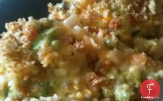 Brokkoli-Käse-Reis-Auflauf