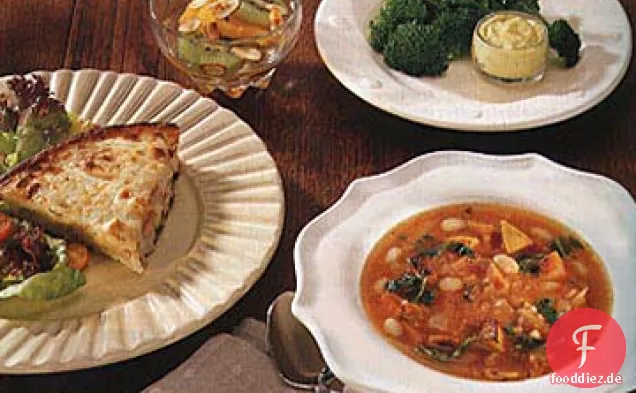 Curry-Joghurt-Dip mit knackig gedünstetem Brokkoli