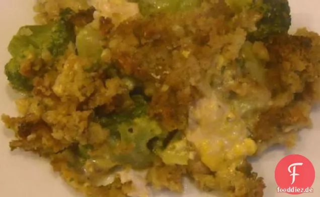 Cheesy Huhn & Brokkoli Backen