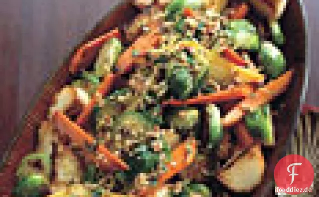 Gebratenes Gemüse mit Pecan Gremolata