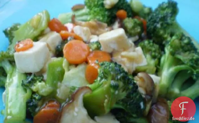 Gemüse und Tofu Rühren-Braten