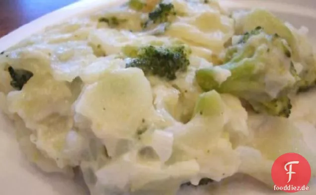 Überbackene Kartoffeln & Brokkoli