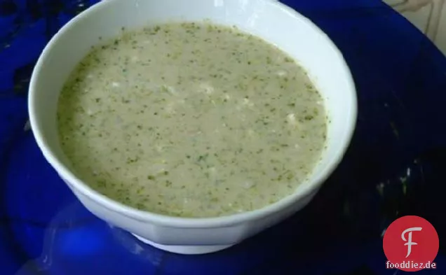 Stilton und Brokkolisuppe