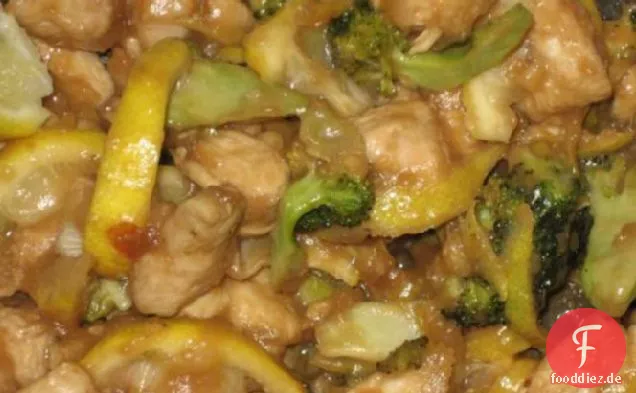 Zitronen-Ingwer-Huhn mit Brokkoli